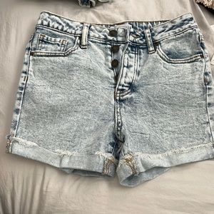 RSQ super high rise mom  denim shorts